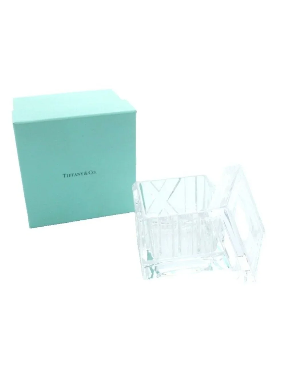 Tiffany & Co Atlas Crystal Box Glass Clear Case MW
